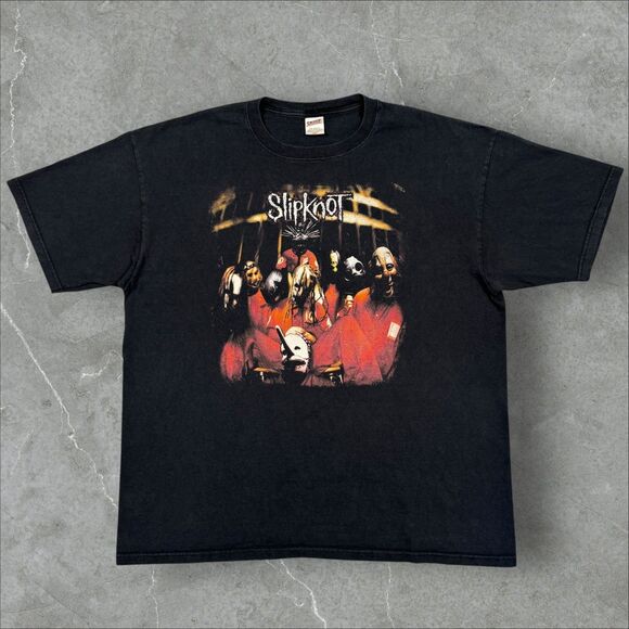 Vintage Y2K Slipknot F*ck it All Self Titled Heavy Metal Rock Band T Shirt - 2XL - Picture 1 of 8